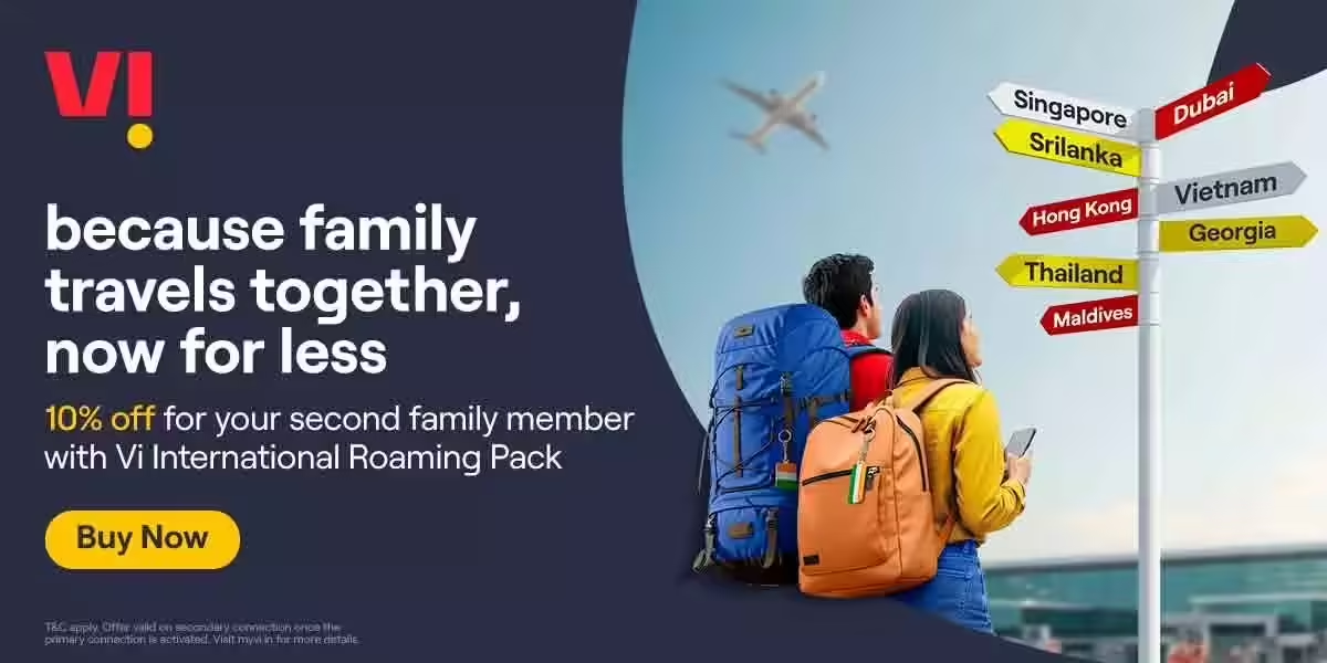 Vi Launches Family International Roaming Plan With Up to 25% Discount for Members