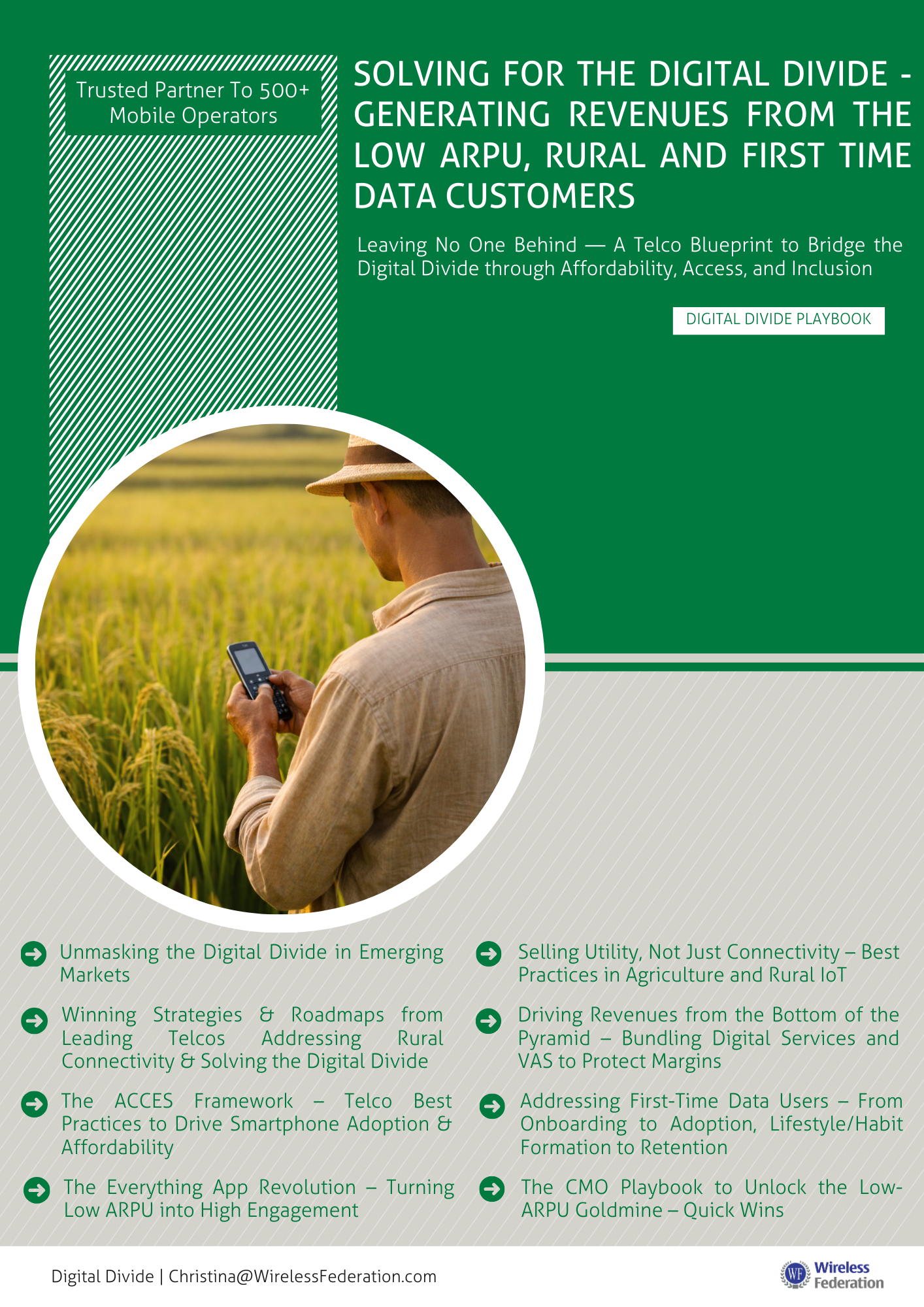 Solving For The Digital Divide: Generating Revenues from Low ARPU, Rural and First time Data Customers