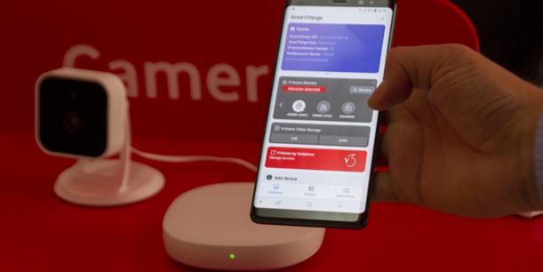 Vodafone V-HOME smart home security system with mobile app control
